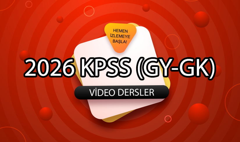 2026 KPSS (Genel Yetenek - Genel Kültür) Video Hazırlık Kursu